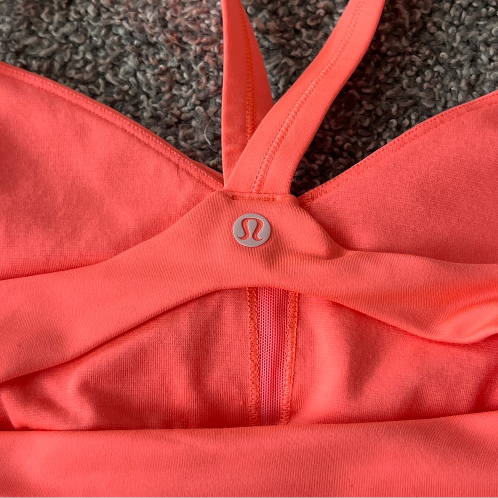 lululemon athletica Orange Wrap It Up Tank Size 8 - Picture 7 of 8